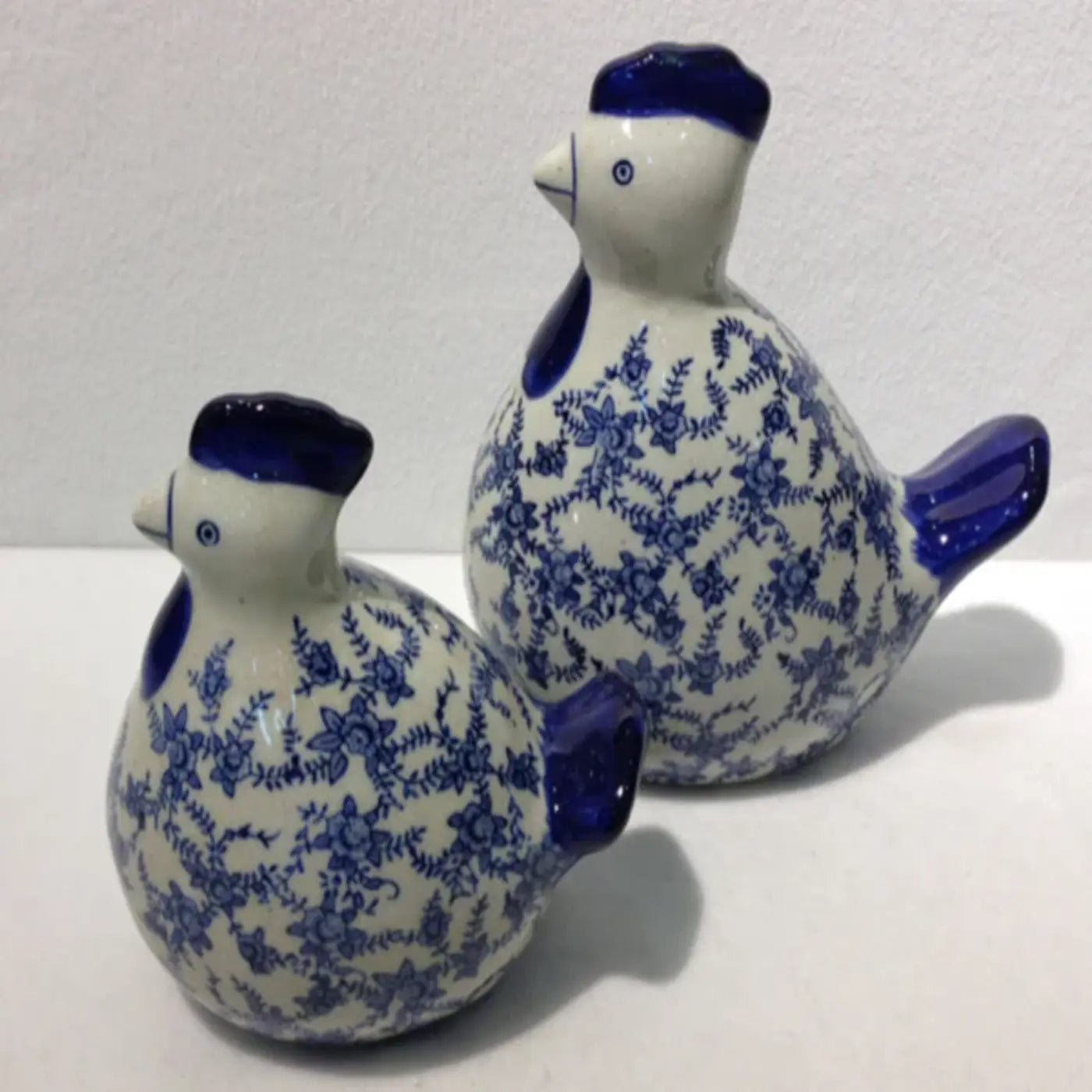 Agatha Blue and White Vases Set of 2