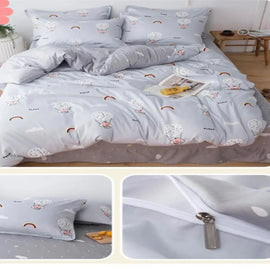 Andy White Bed Set