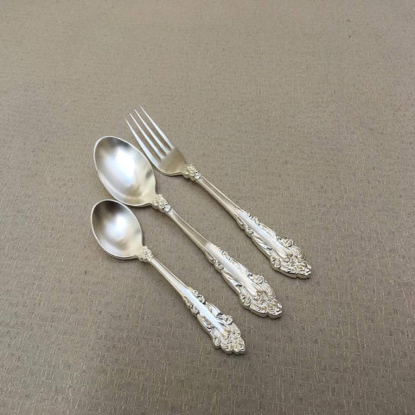 Arata Silver Plated Spoon & Fork