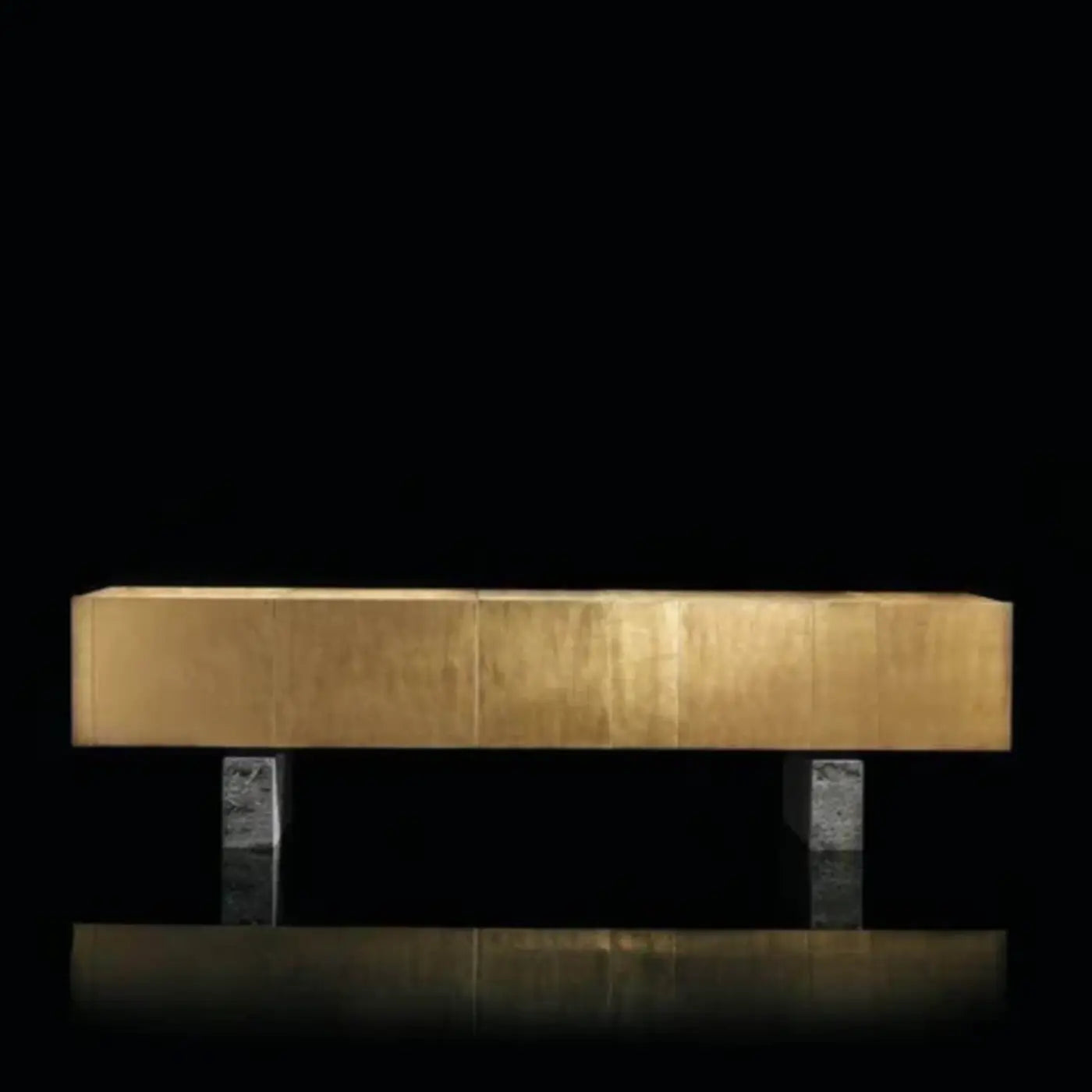 Beautiful Luxury Gold Leaf Console Table