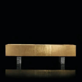 Beautiful Luxury Gold Leaf Console Table