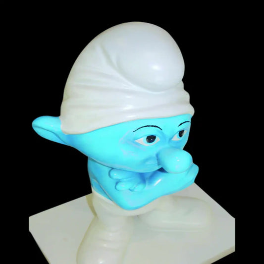 Bora Bora Blue Smurf Sculpture