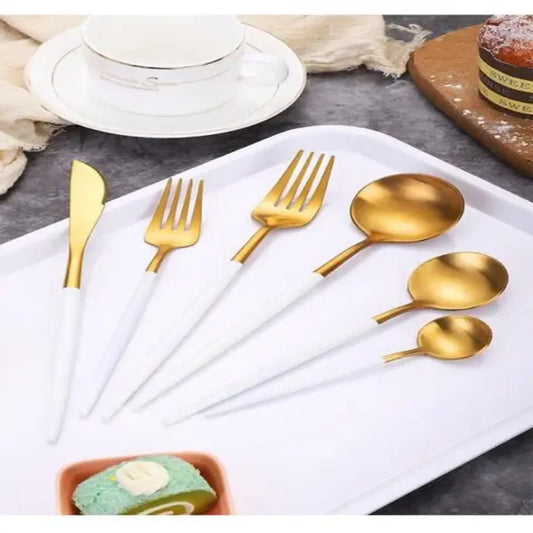 Caush Rose Gold Finish Cutlery Set