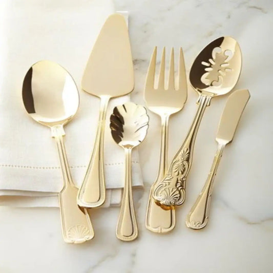 Clinton Gold Finish Cutlery Set