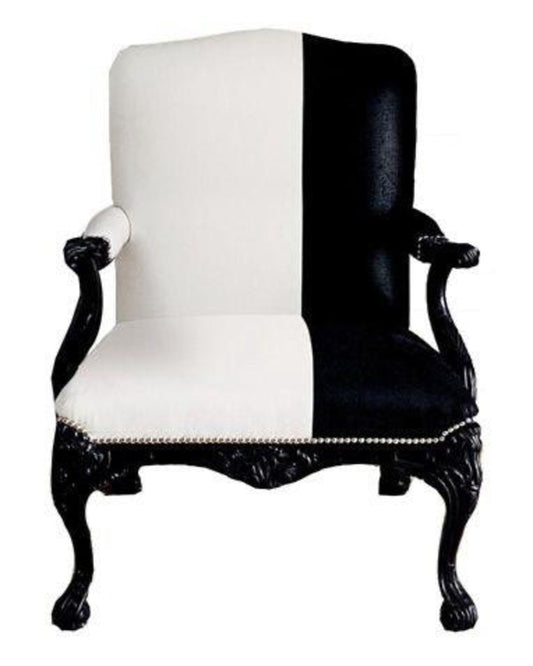 Luxury Black & White Sofa Chair