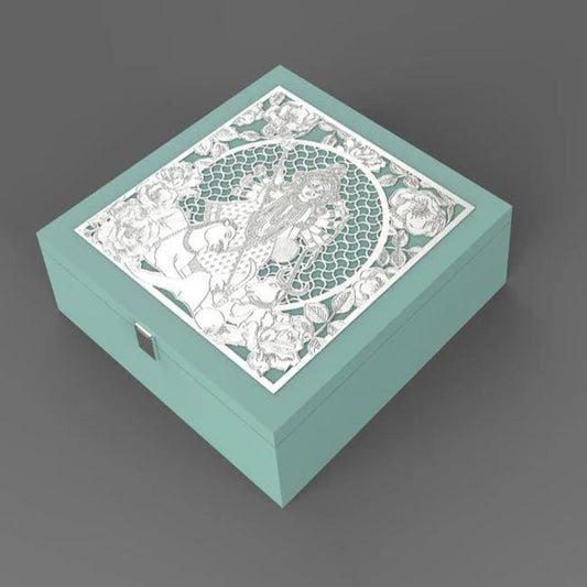 Decorative Glass Trinket Box