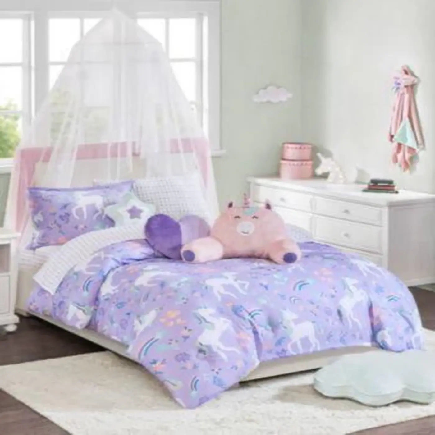 Deery Blue Bed Set