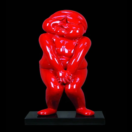 Do Off Standing Red Sculpture