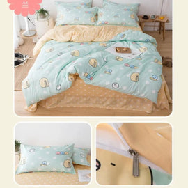 Efrain Blue Bed Set