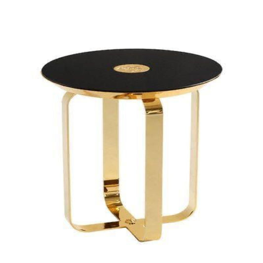 Gold Metal Bedside Table