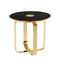 Gold Metal Bedside Table