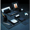 Hideaway Blue Luxury Leather Office Desk