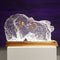 Jiah Wooden Base Crystal Sculpture