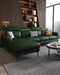 Green Stylish L Shaped Seater Sofa