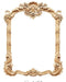 Luxe Square Modern Gold Leaf Mirrors