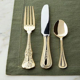 Mango Gold Finish Cutlery Set