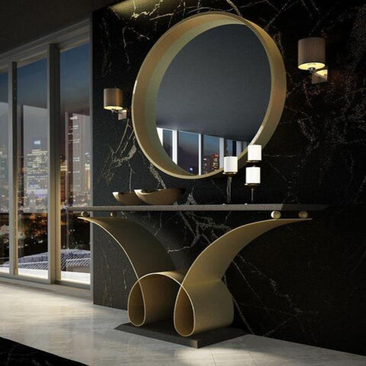 Modern Console Table with Luxury Mirror