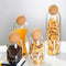 Modern Design Glass Storage Containers Set Of 4 With Wooden Lid