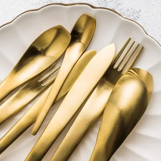 Oxakia Golden Cutlery Set