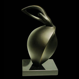 Prairie Metallic Black Abstract Sculpture