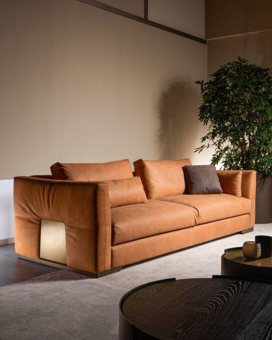 Premium Leather 2 Seater Sofa Set