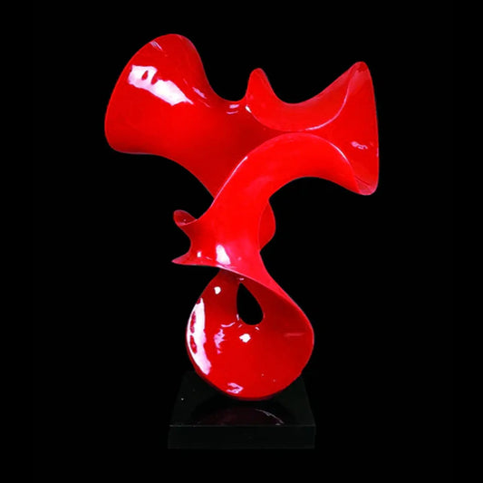 Raisin Abstract Red Sculpture