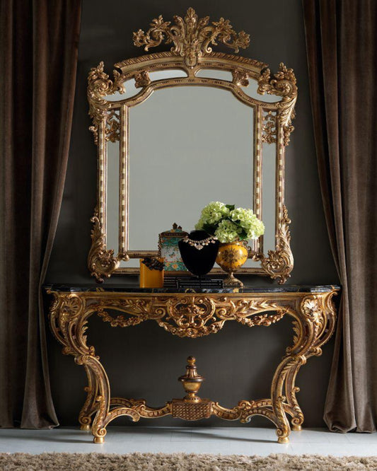 Refined Luxury Gold Leaf Mirrors