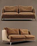 Lounge Brown 2 Seater Sofa Set