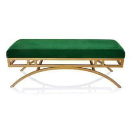 Sothea Green Velvet Garden Bench 