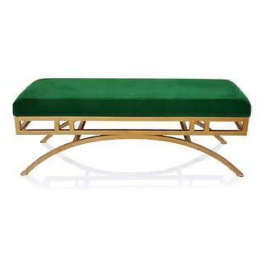 Sothea Green Velvet Garden Bench 