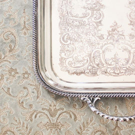 Starlight Transitional Silver Plated Rectangle Tray