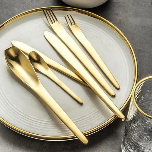 Zara Golden Cutlery Set