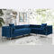 Demos  Blue modern Velvet L Shape Sofas