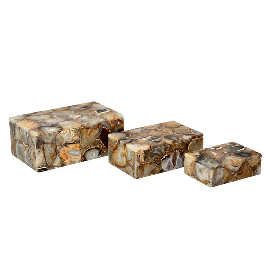 Demurrage brown boxes set of 3