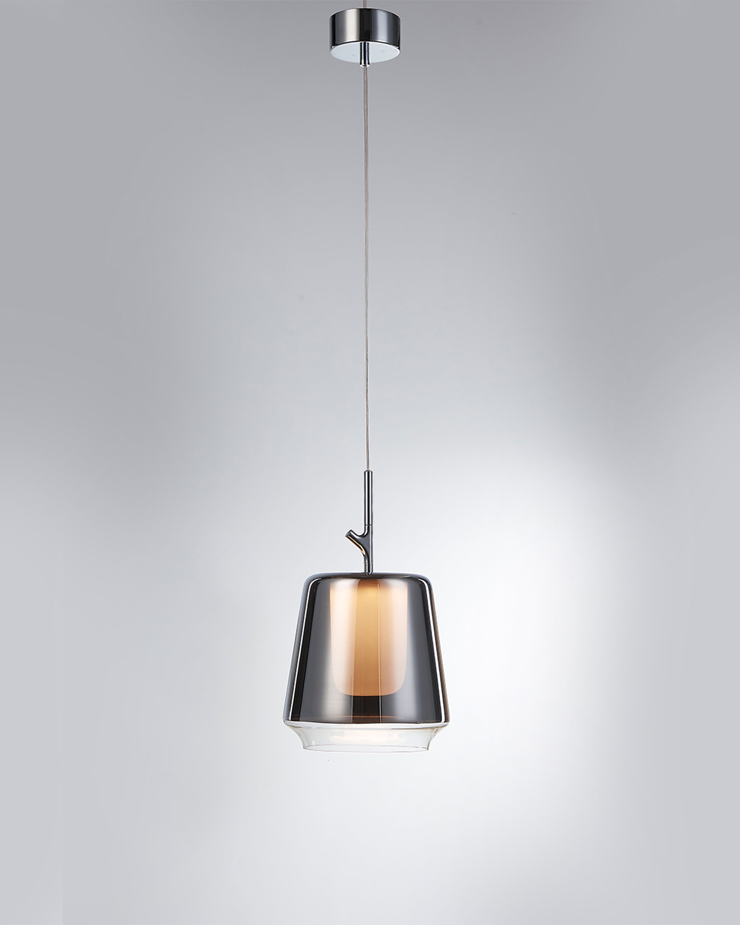 Yamato luxury black crystal wall light with pendant