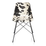 Katie Black & White Animal Dining Chair