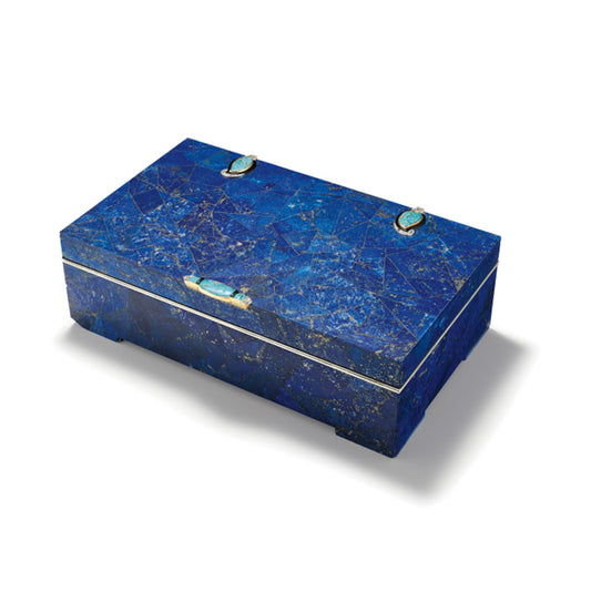 Karson blue modern boxes set of 2