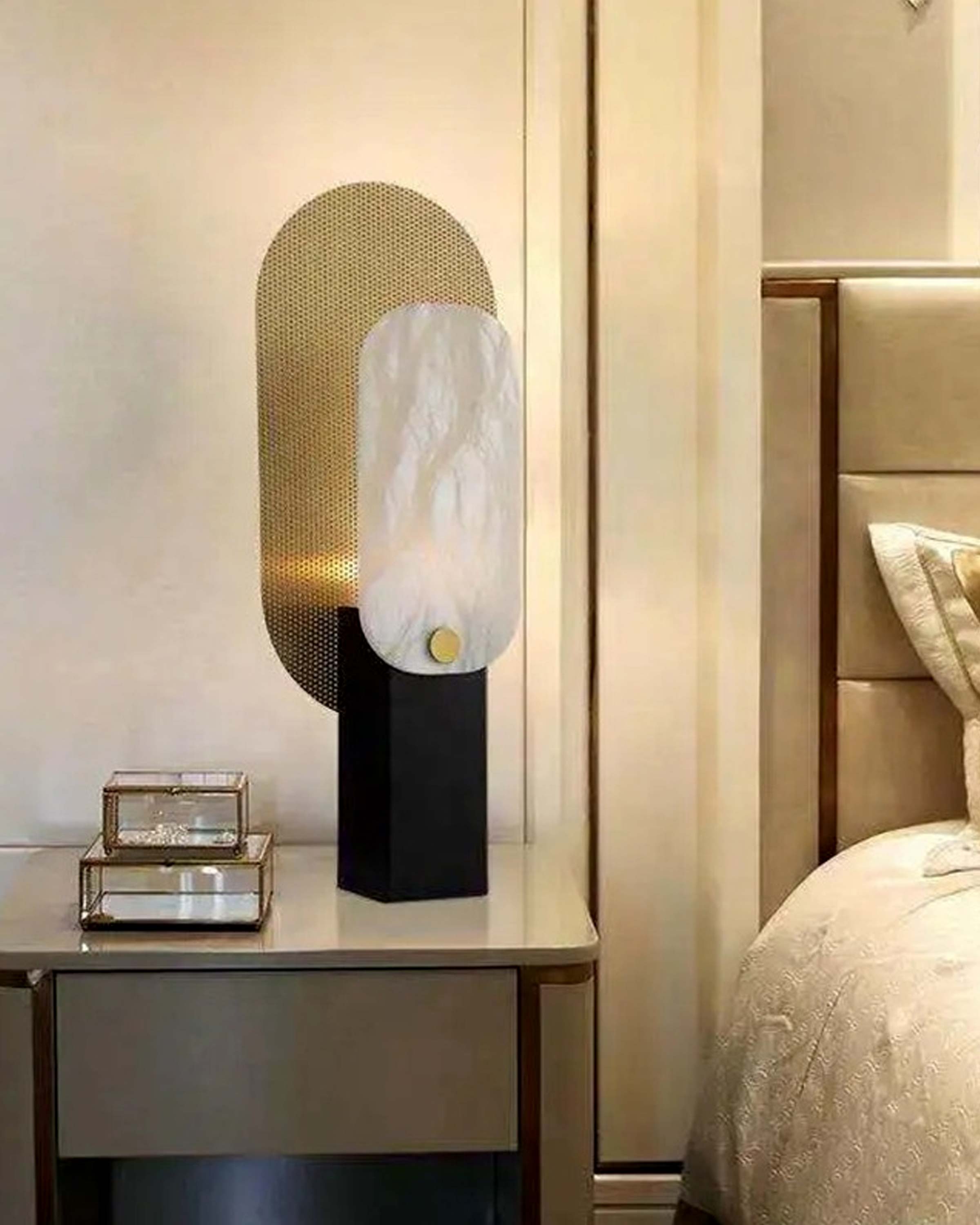 Niska Modern Crystal Table Lamps