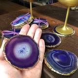 Kameron Purple Marble Coasters