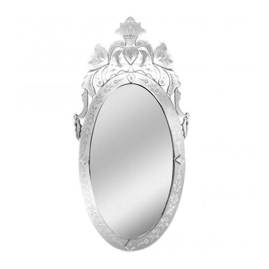 Vintage Murano Oval Wall Mirror