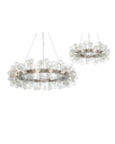 Due set of 2 luxury Crystal finish Hanging Light