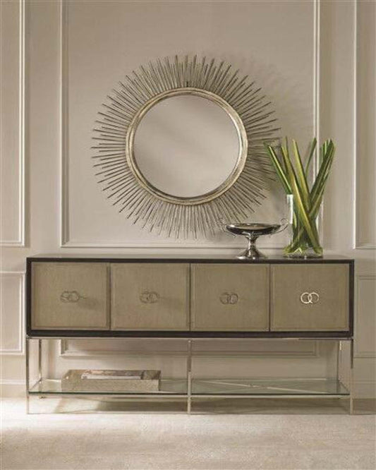 Messiaen White Modern Console Table