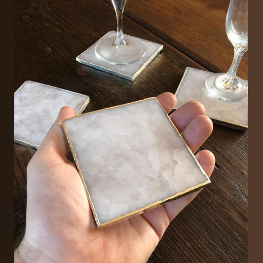 royal White Marble Coasters