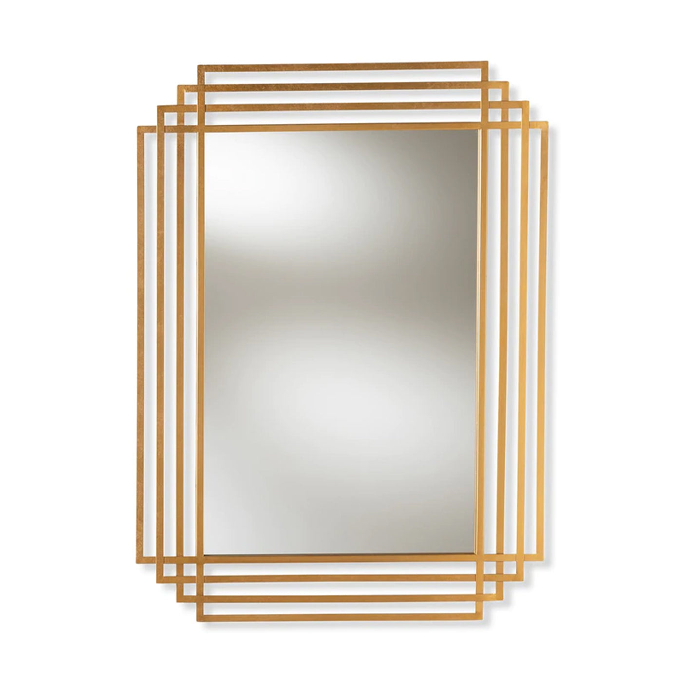 Buy Zuri antique gold finish serai mirror Online | Okasan