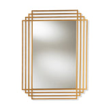 Elise Hexagon Brass Frame Wall Hanging Mirrors