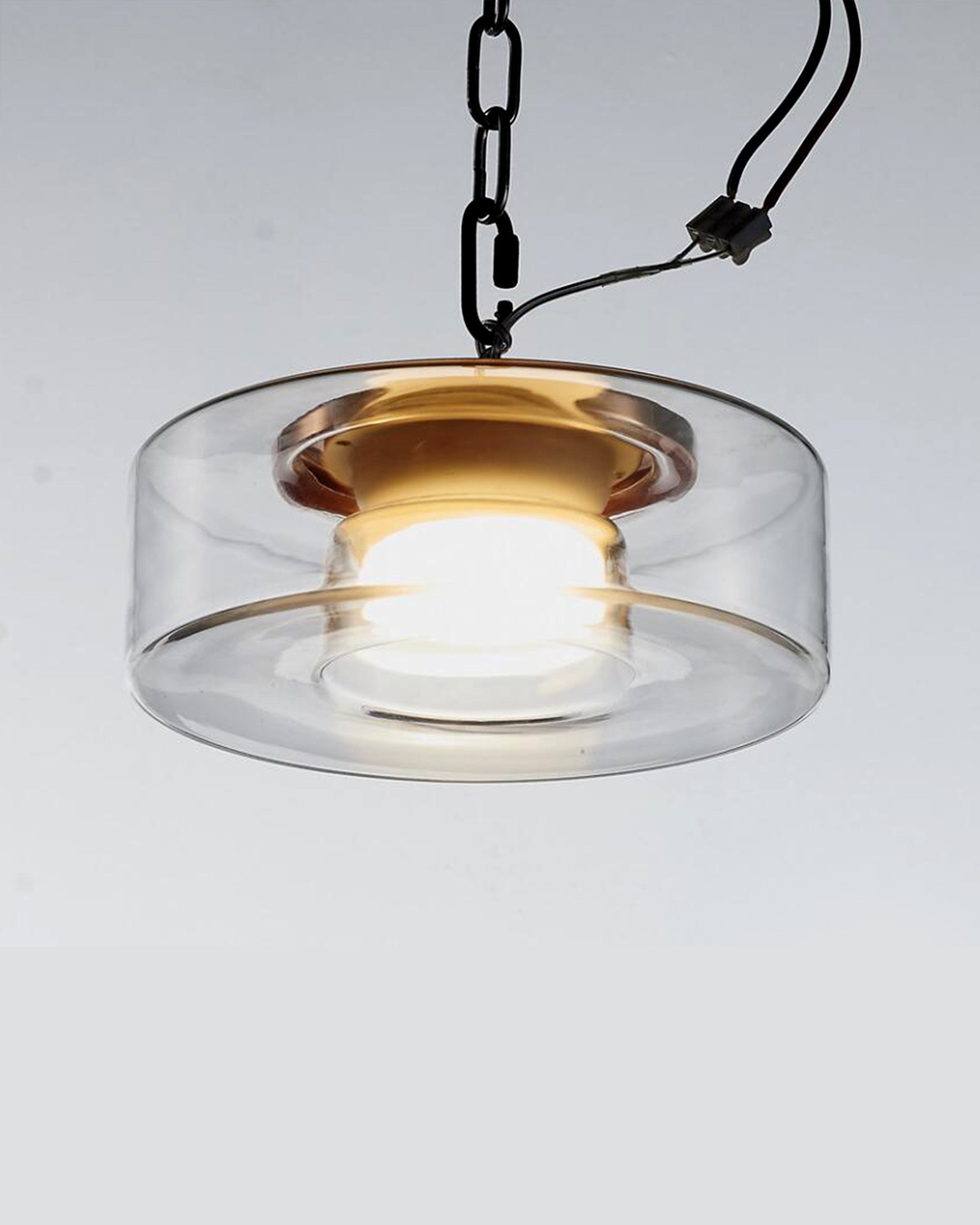 Asahi Modern Round Hanging  Lights With Golden Finish