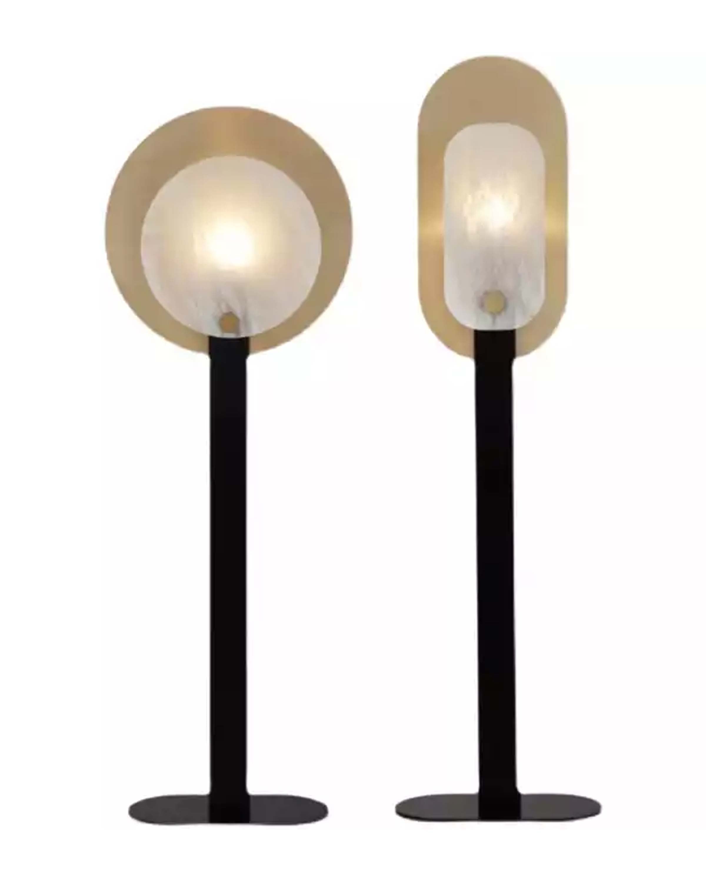 Audrey Modern Glass Standing Table Lamps