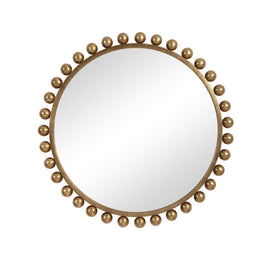 Aryana Golden  Brushed  Round Mirrors