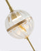 banshee Kanesha luxury Golden Wall Light with hanging pendant