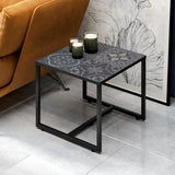 Efface Black Square Modern Side Tables